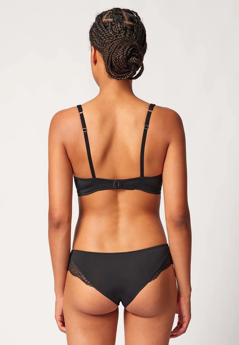 Micrornaments Padded triangle bra | black 084584-087665