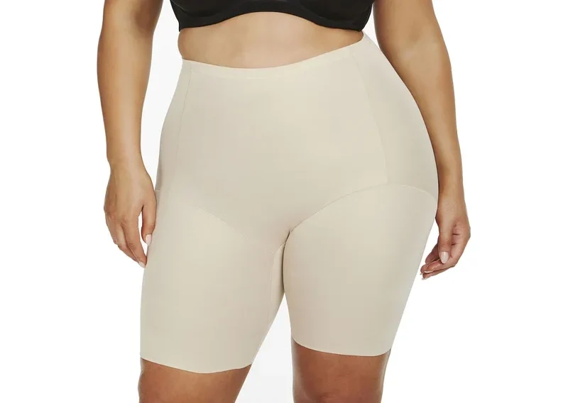 Naomi & Nicole Shapewear - Unglaublich bequeme Radlerhose mit Taillenbund, warmes Beige