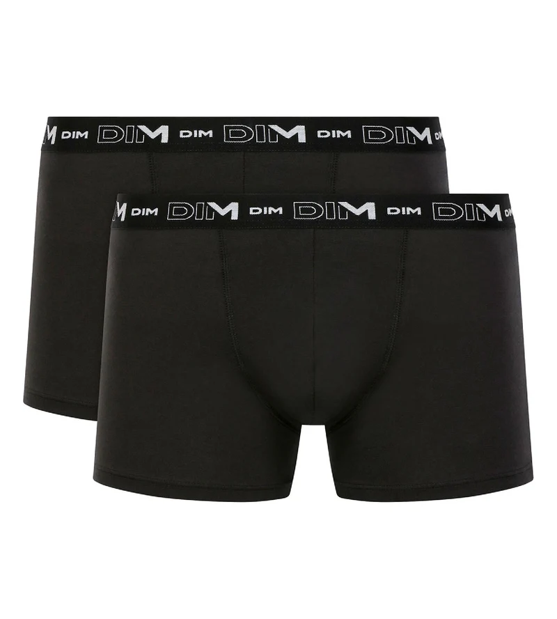 2er-Pack Boxershorts aus Stretch-Baumwolle schwarz