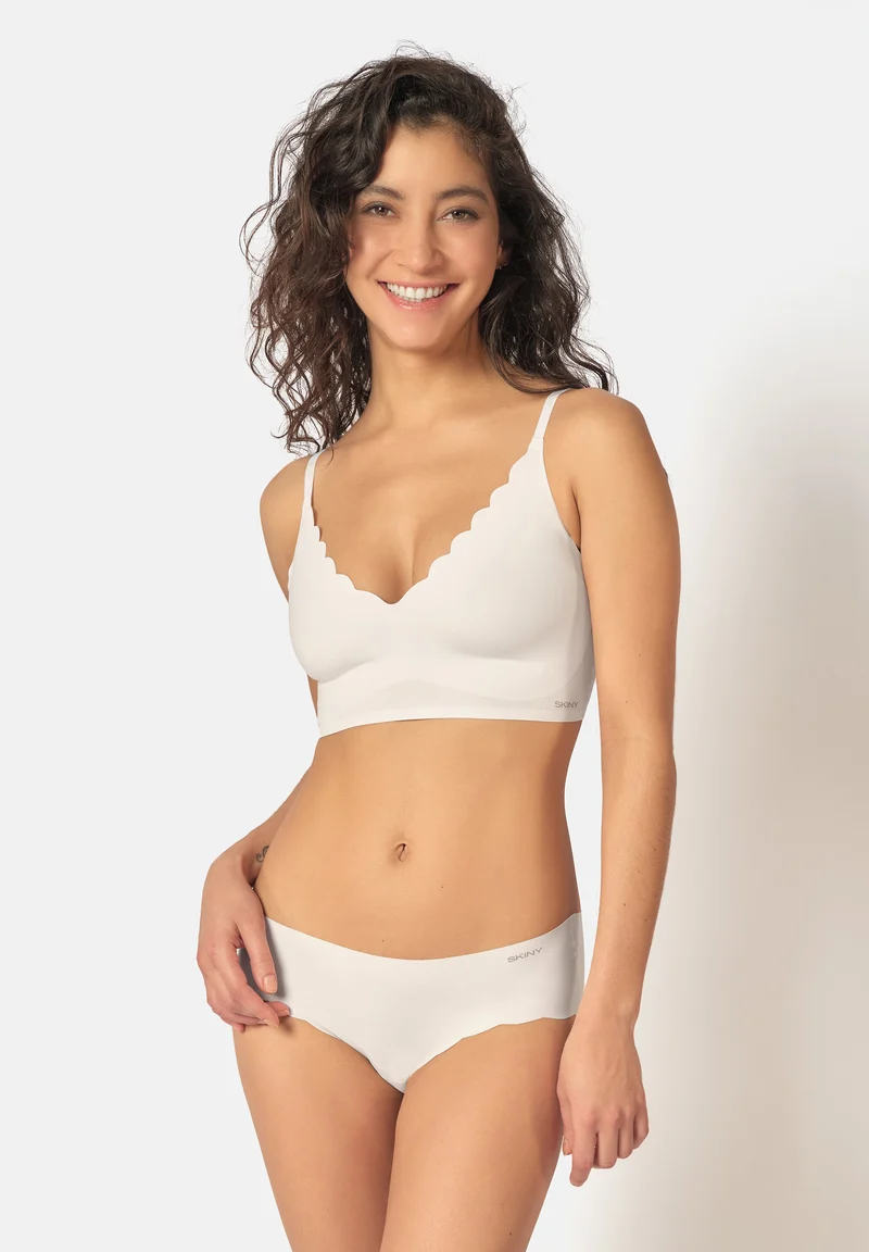 Micro Essentials Crop top remov. pads | white 084272-080500