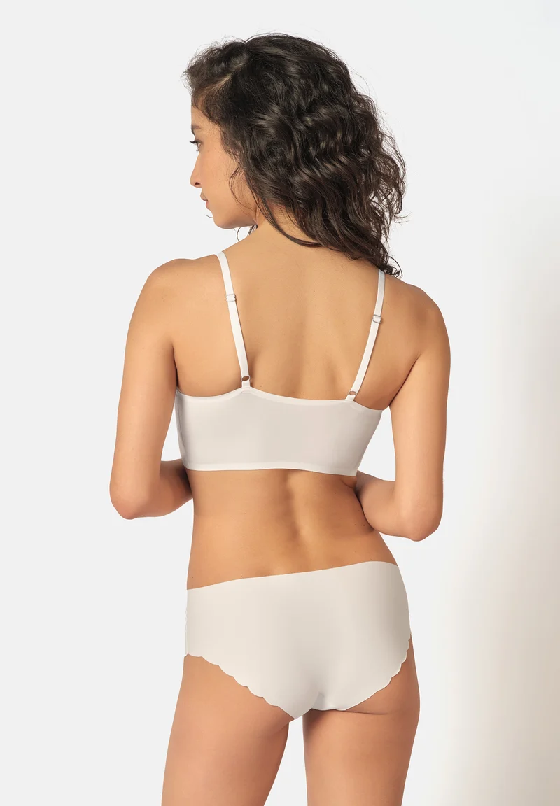 Micro Essentials Crop top remov. pads | white 084272-080500