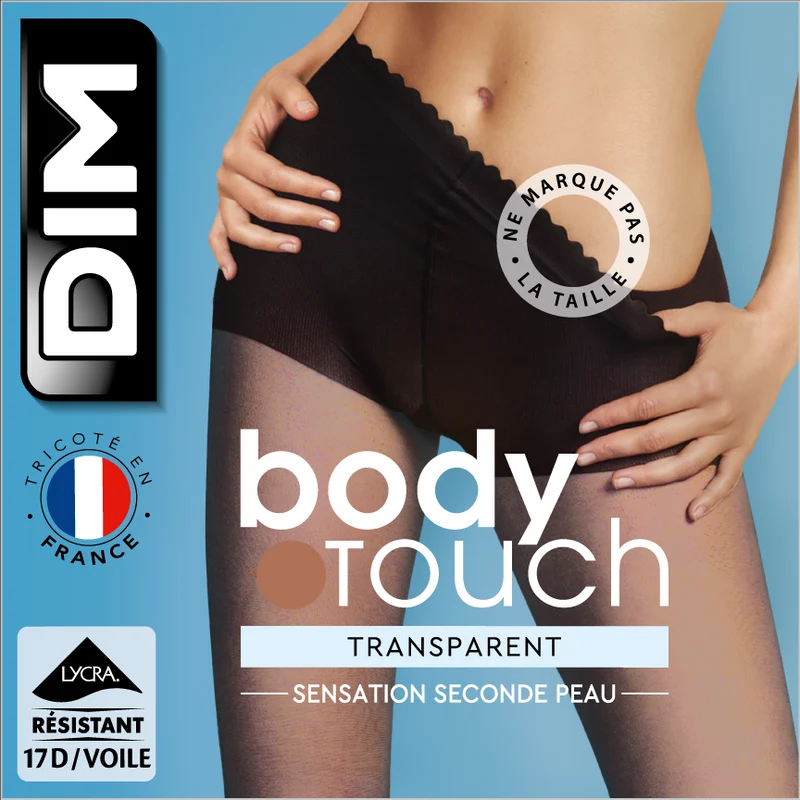 Hellbeige transparente Strumpfhose mit Nude-Effekt 17D - Body Touch