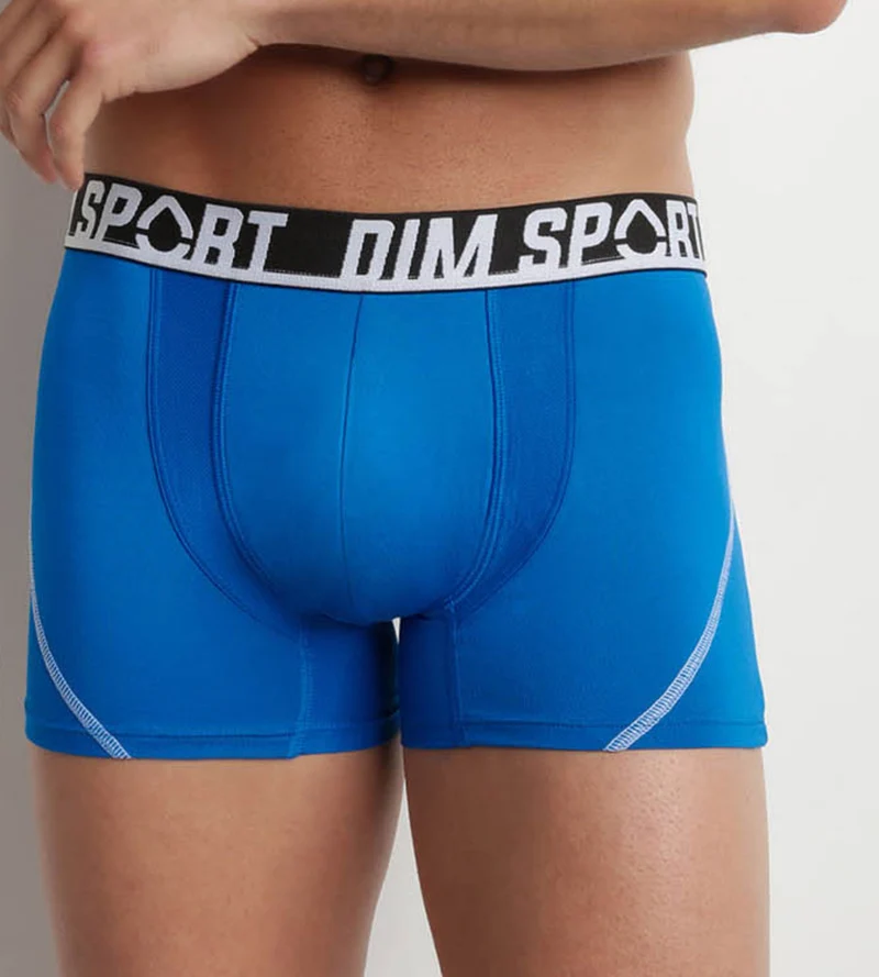 3er-Pack Boxershorts aus Mikrofaser schwarz/blau/cyanblau - DIM Sport