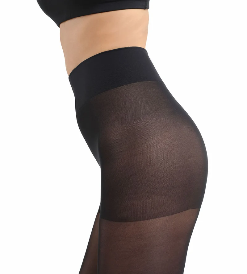 Blickdichte Strumpfhose 45D leicht stützend in Schwarz - Perfect Contention