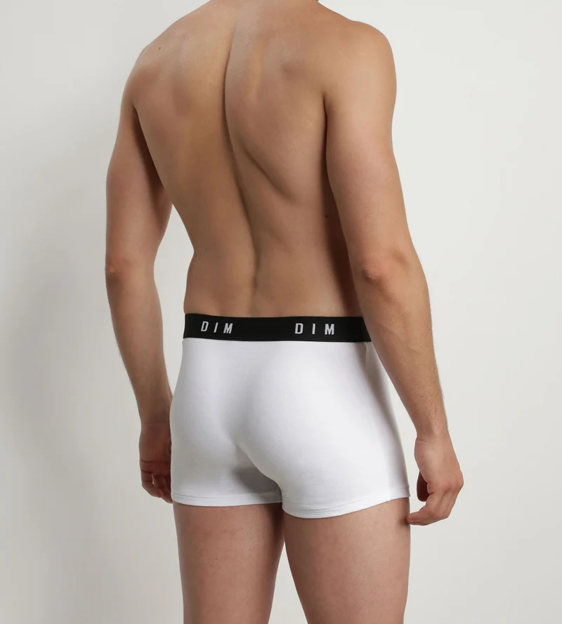 2er-Pack Boxershorts mit Retrobund schwarz/weiß - DIM Originals