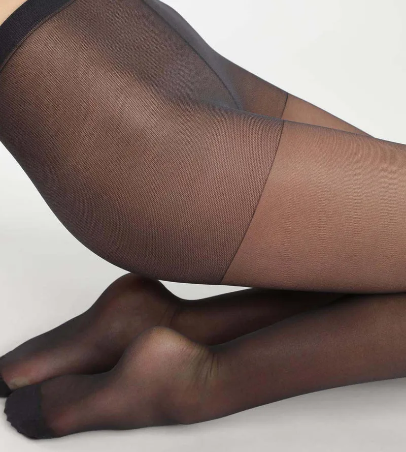 Transparente Strumpfhose 20D mit Anti-Laufmaschen-Technologie in Schwarz - Ultra Resist