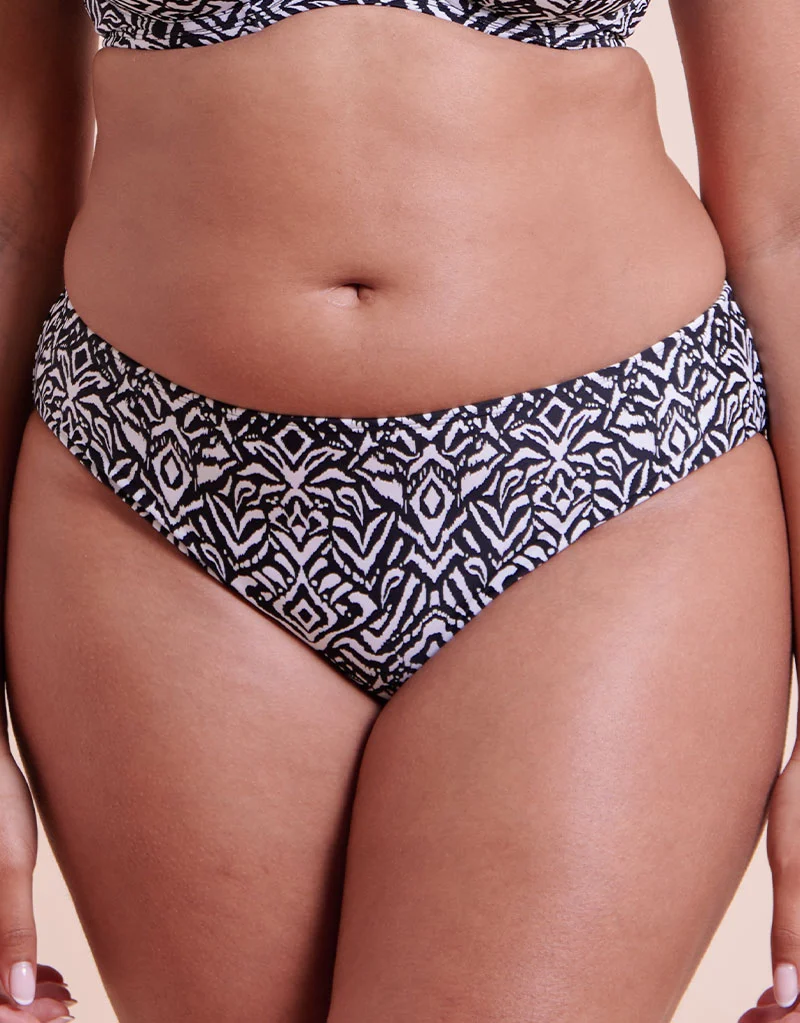 Curvy Kate Wild Horizon Bikini Brief Black Print