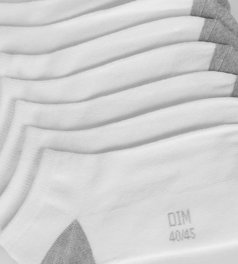 Packung mit 3 Paar weißen Baumwollsocken für Herren EcoDim Sport