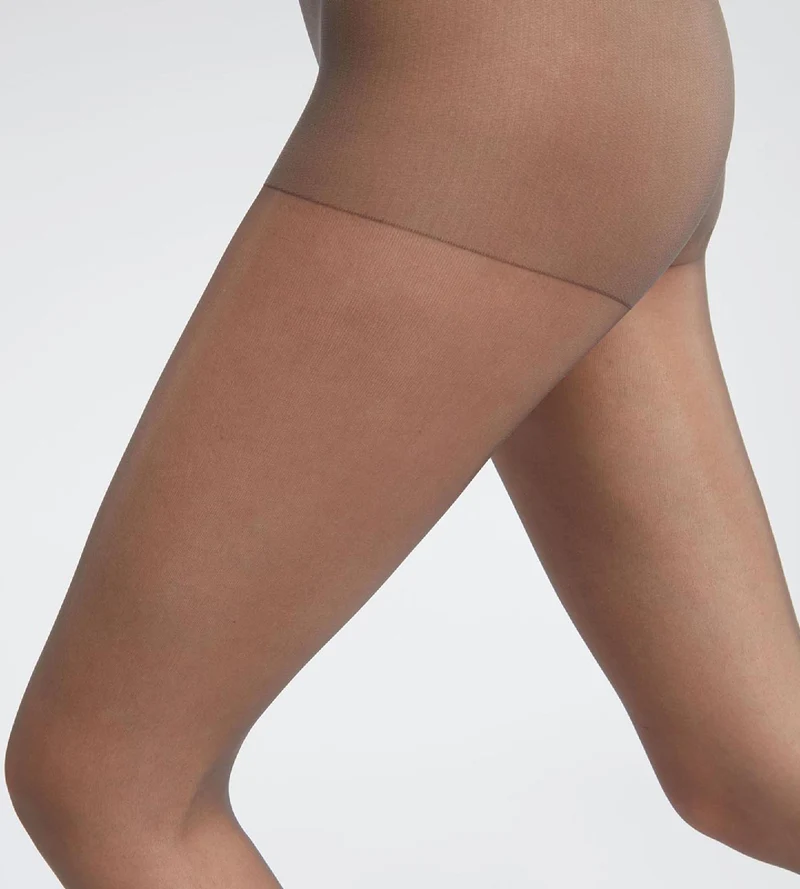 2er-Pack pfeffergraue transparente Strumpfhose 15D - Beauty Resist