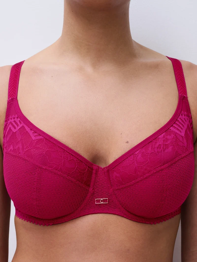 Chantelle - Origins Sehr blickdichter Bügel-BH Wild Strawberry