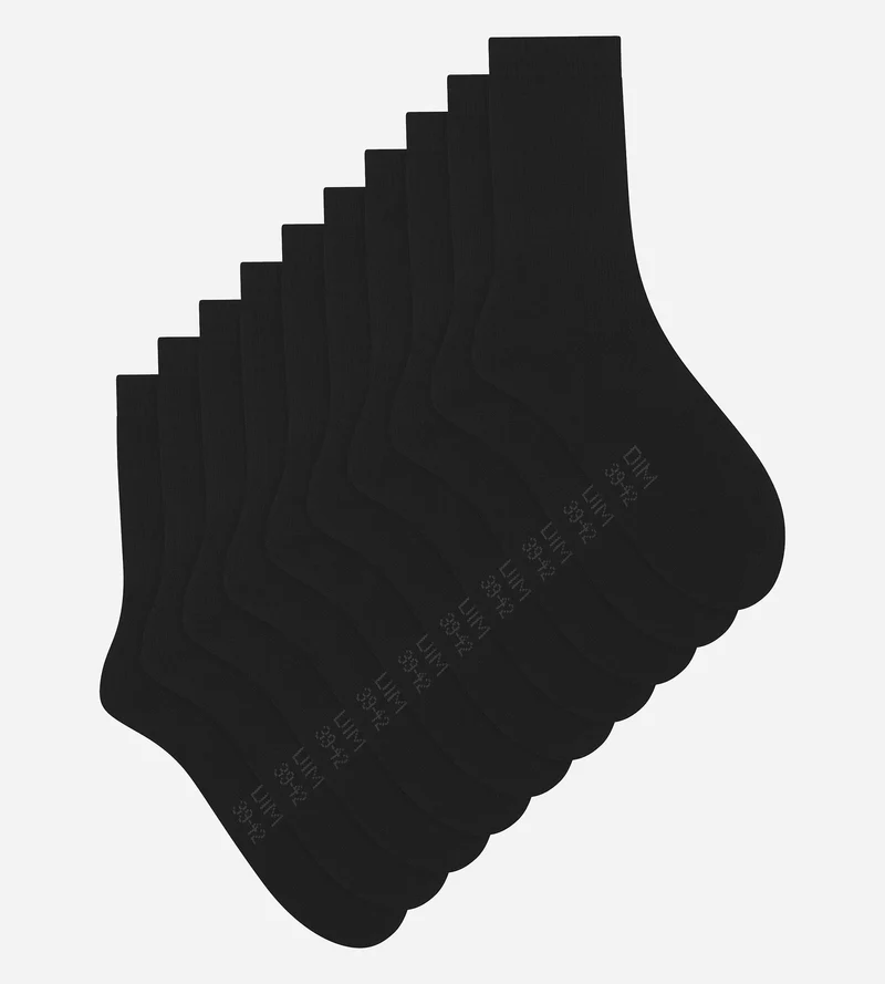 Packung mit 5 Paar Herrensocken Black EcoDim Sport