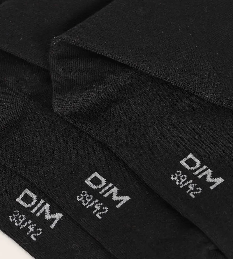 Packung mit 3 Paar Herrensocken Black Dim Cotton Comfort