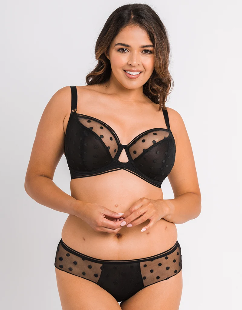 Curvy Kate Top Spot Short Black