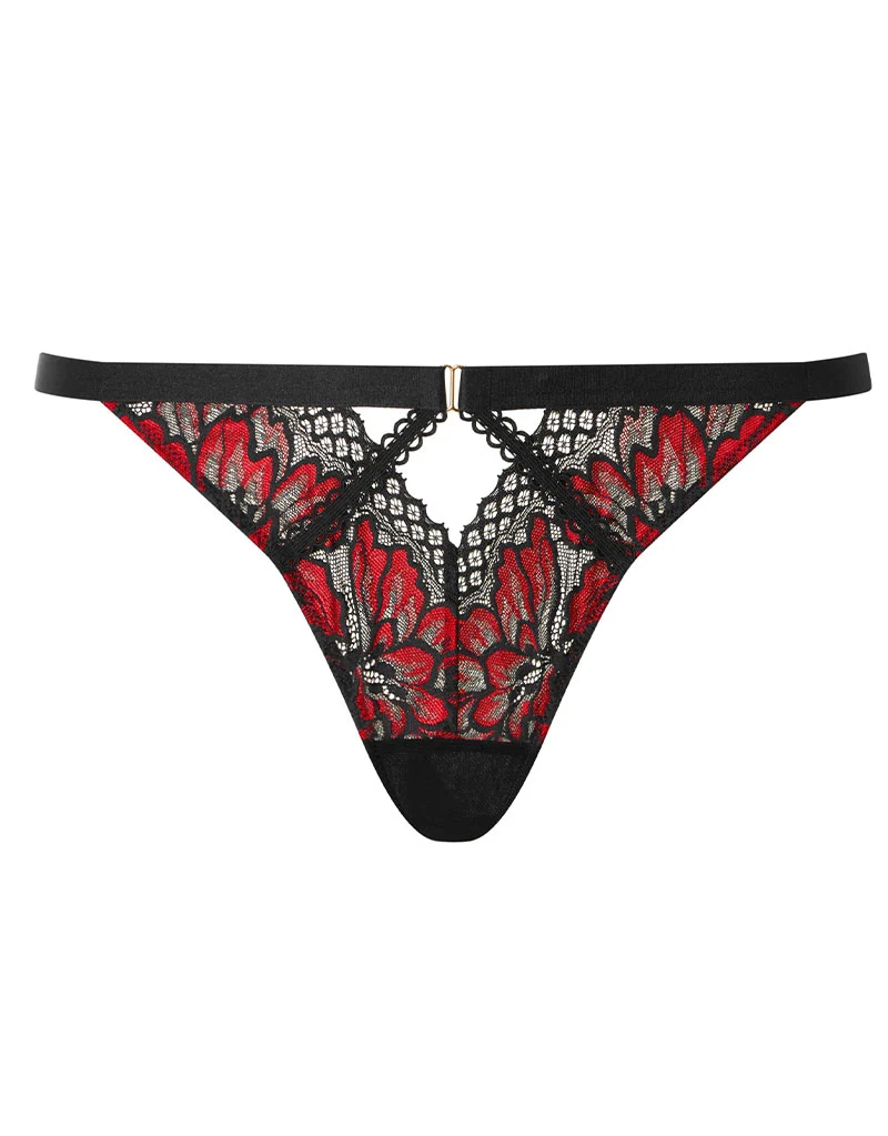 Ann Summers Yours Truly Brazilian Brief Black/Red