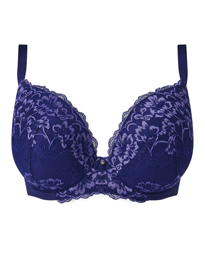 Ann Summers Sexy Lace Padded Plunge Bra Dark Purple/Lilac