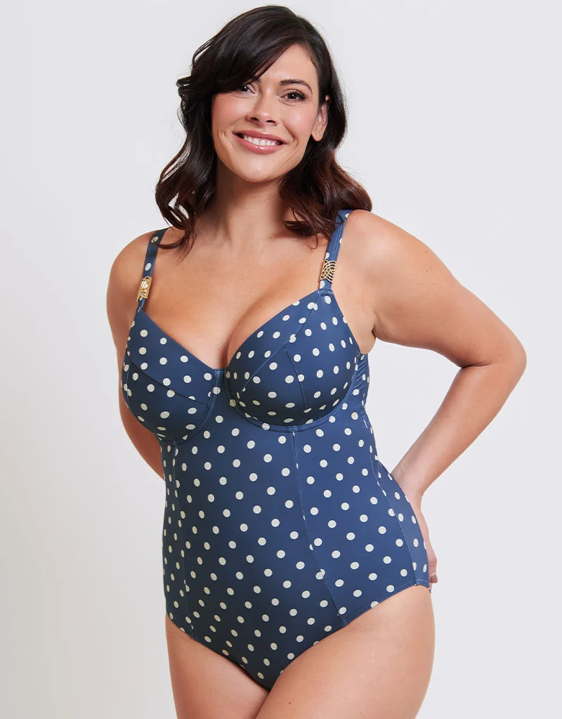 Flirtelle Salento Coast Balcony Swimsuit Polka Dot Print