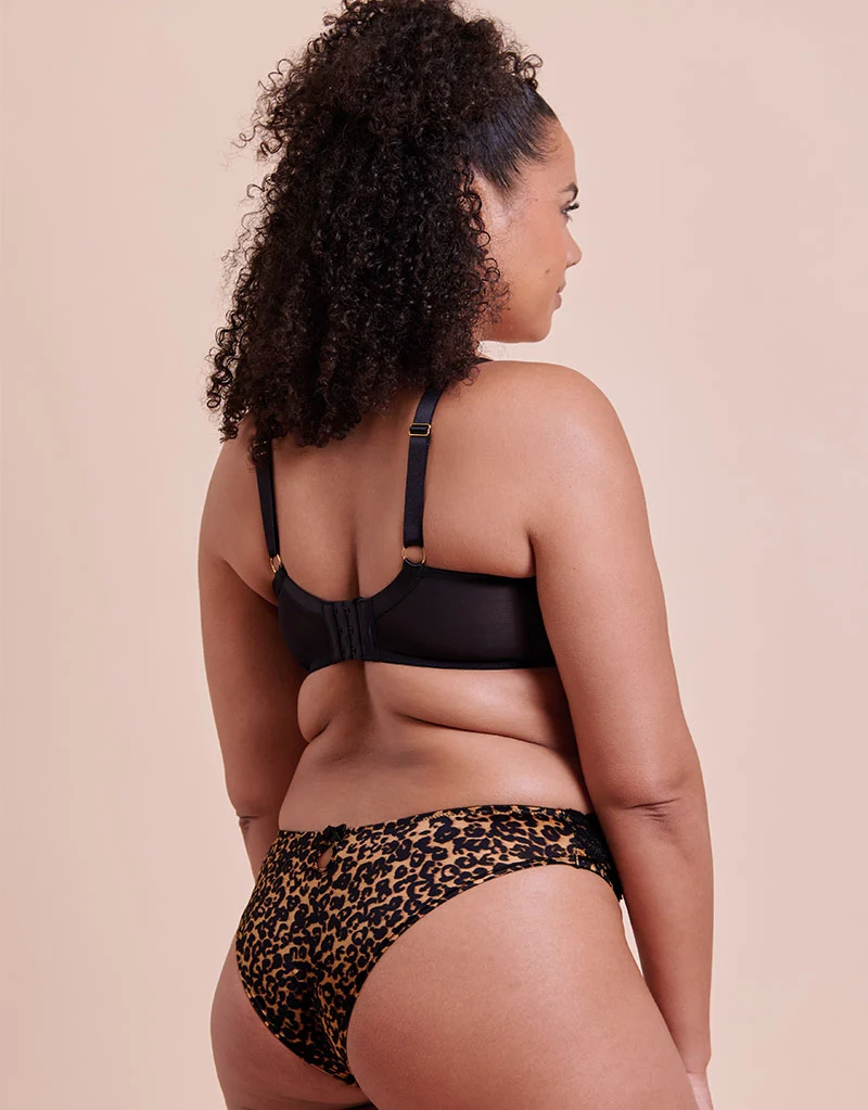 Curvy Kate Boost Lace Padded Balcony Bra Leopard Print