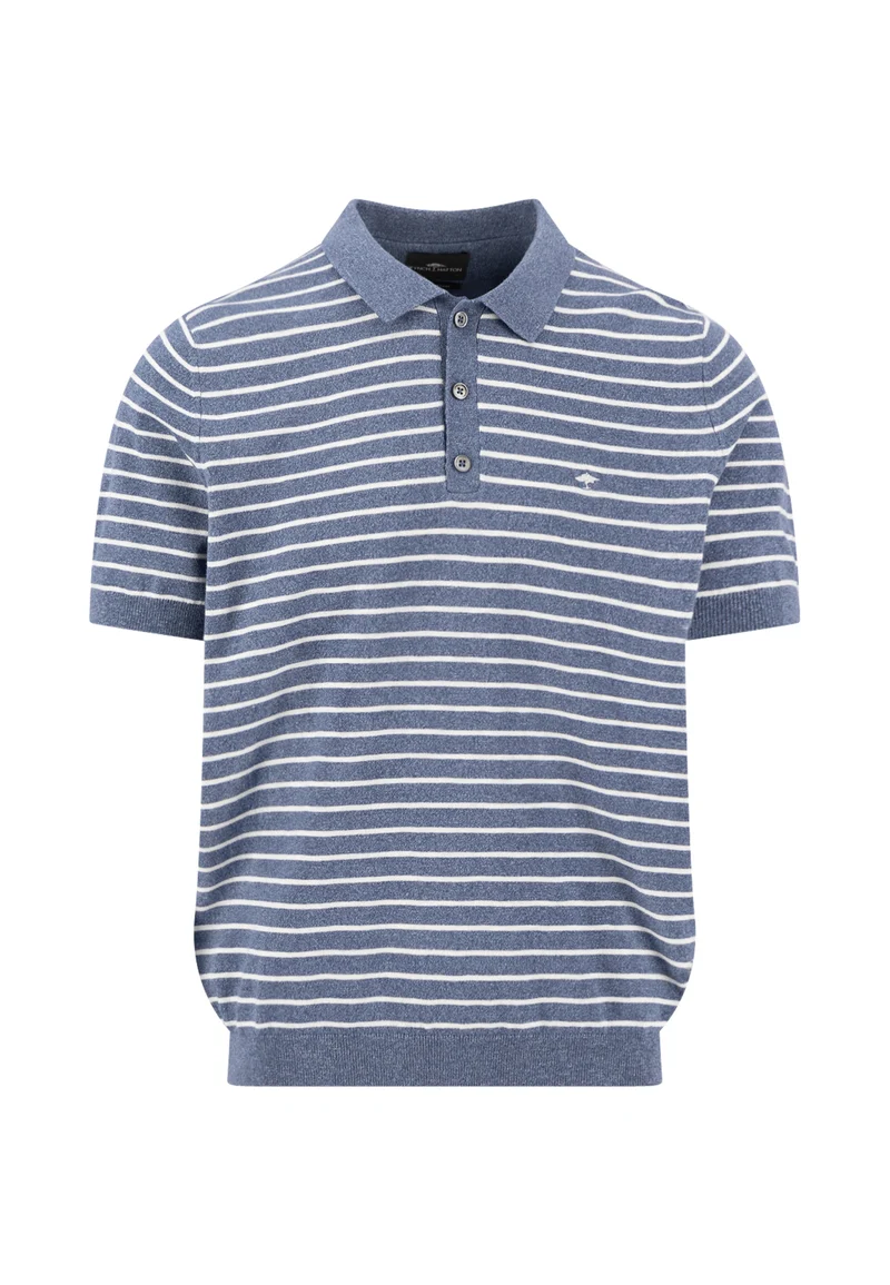Polo, striped, Cotton Linen