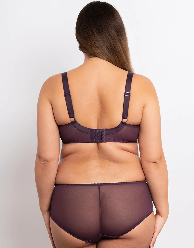 Flirtelle Viola Balcony Bra Plum