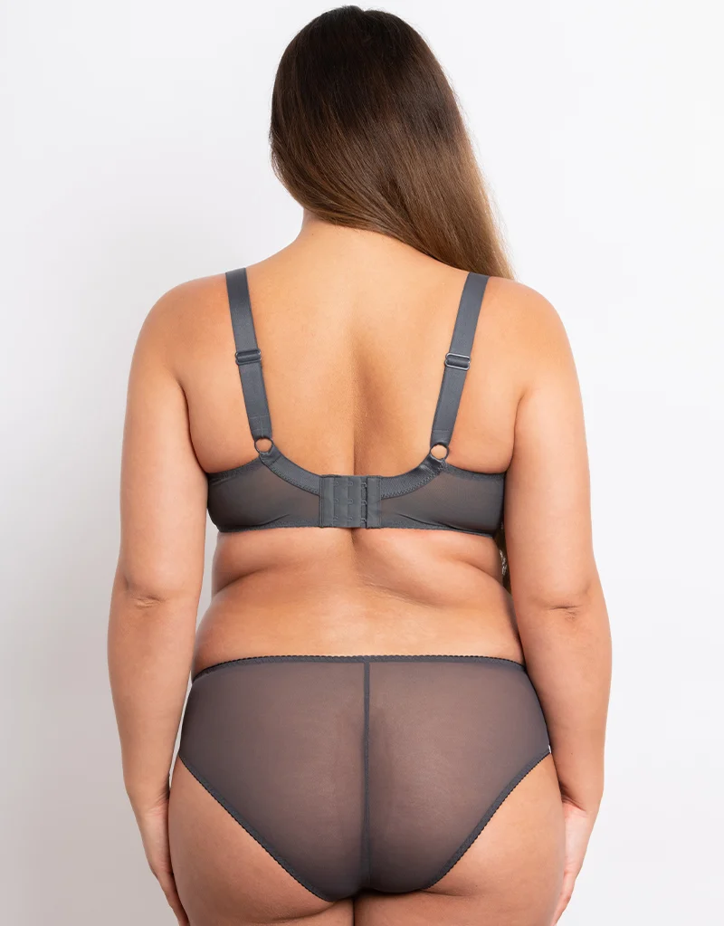 Flirtelle Holly Brazilian Brief Charcoal