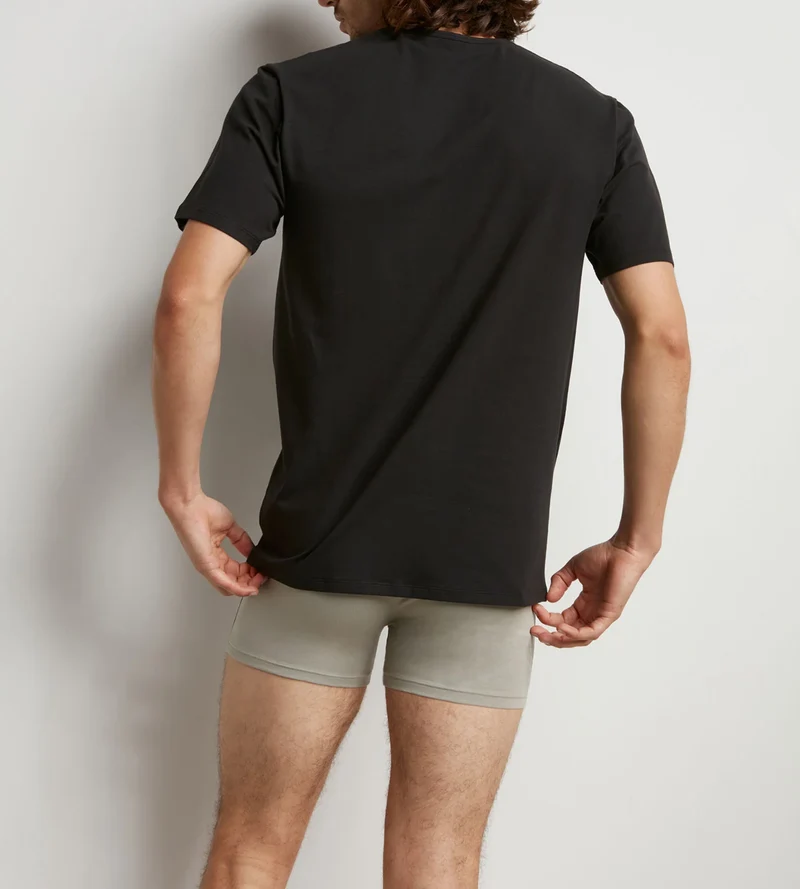 2er-Pack schwarze T-Shirts mit Rundhals und Wärmeregulierung - Regul'Activ