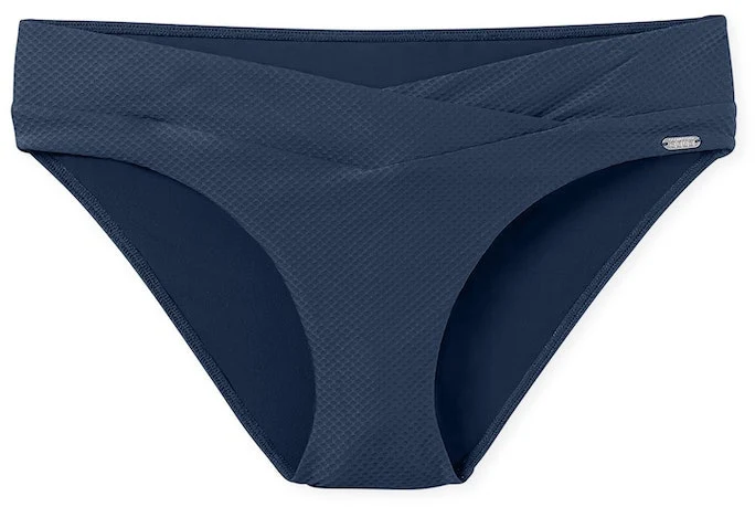Schiesser Damen Bikinihose Midi blau 181295-800