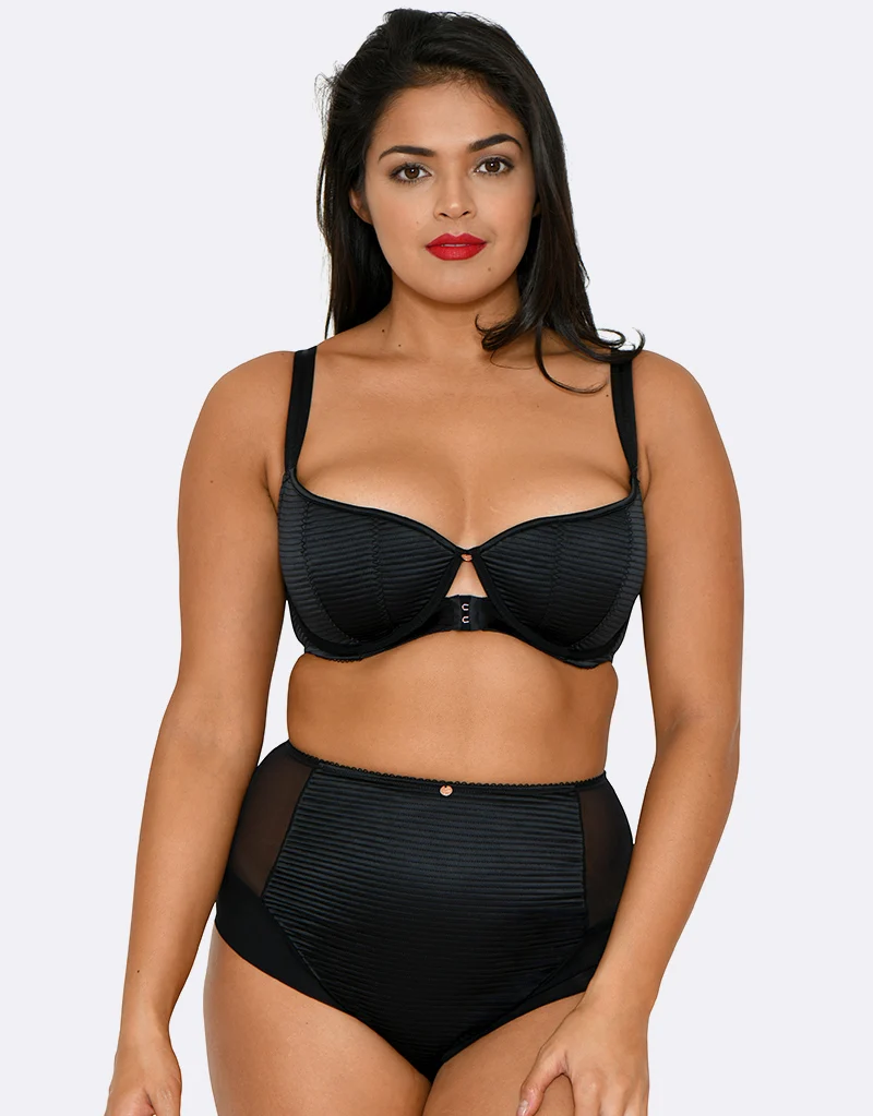Scantilly by Curvy Kate Brazen Half Cup Bra Black