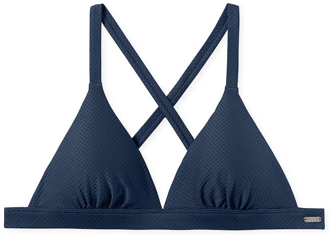 Schiesser Damen Triangel Bikini blau 181291-800
