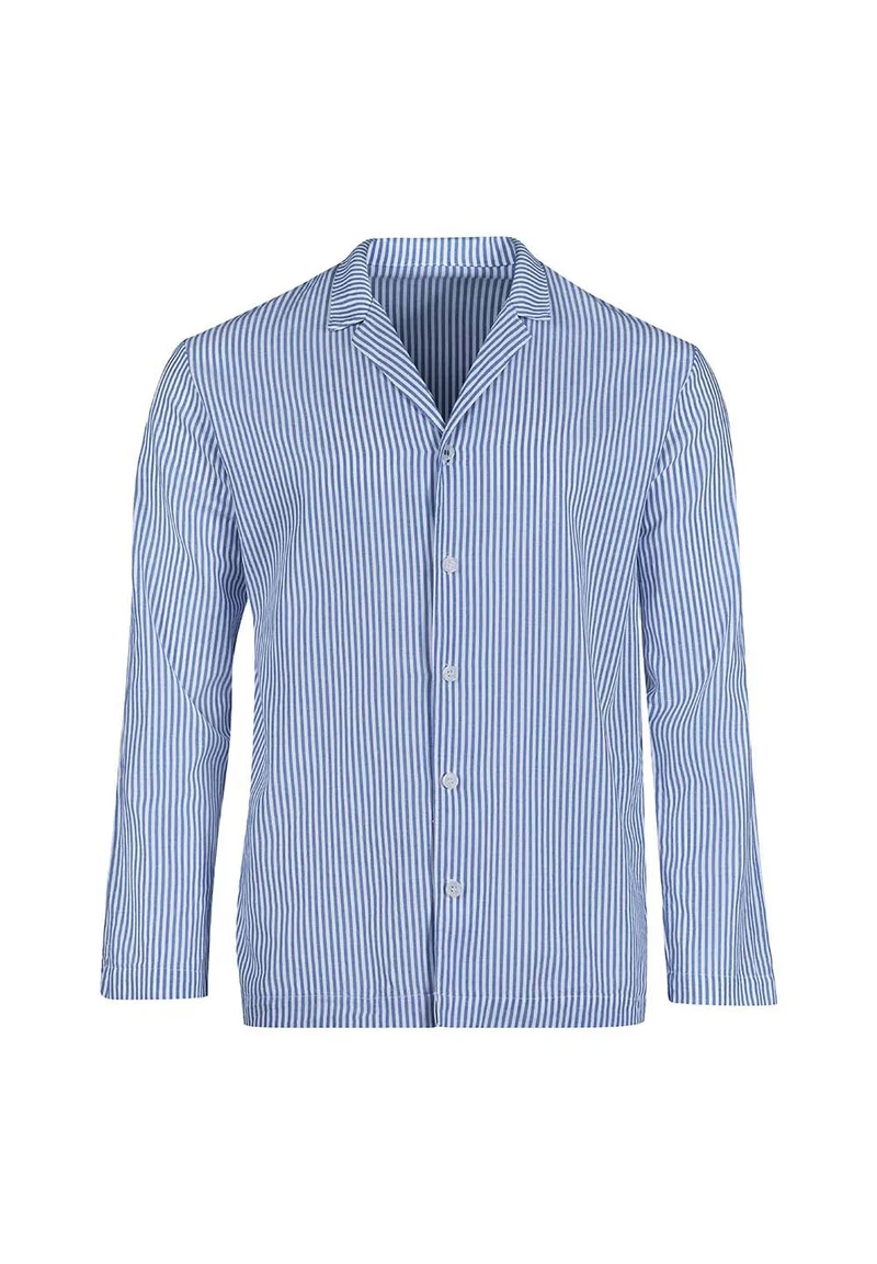 Unight Unisex shirt long sleeve | blue microstripes 083025-08S732