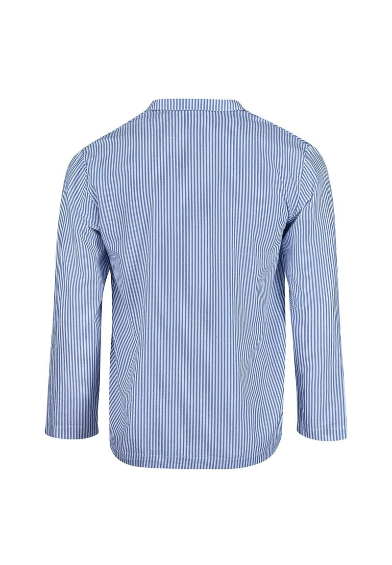 Unight Unisex shirt long sleeve | blue microstripes 083025-08S732