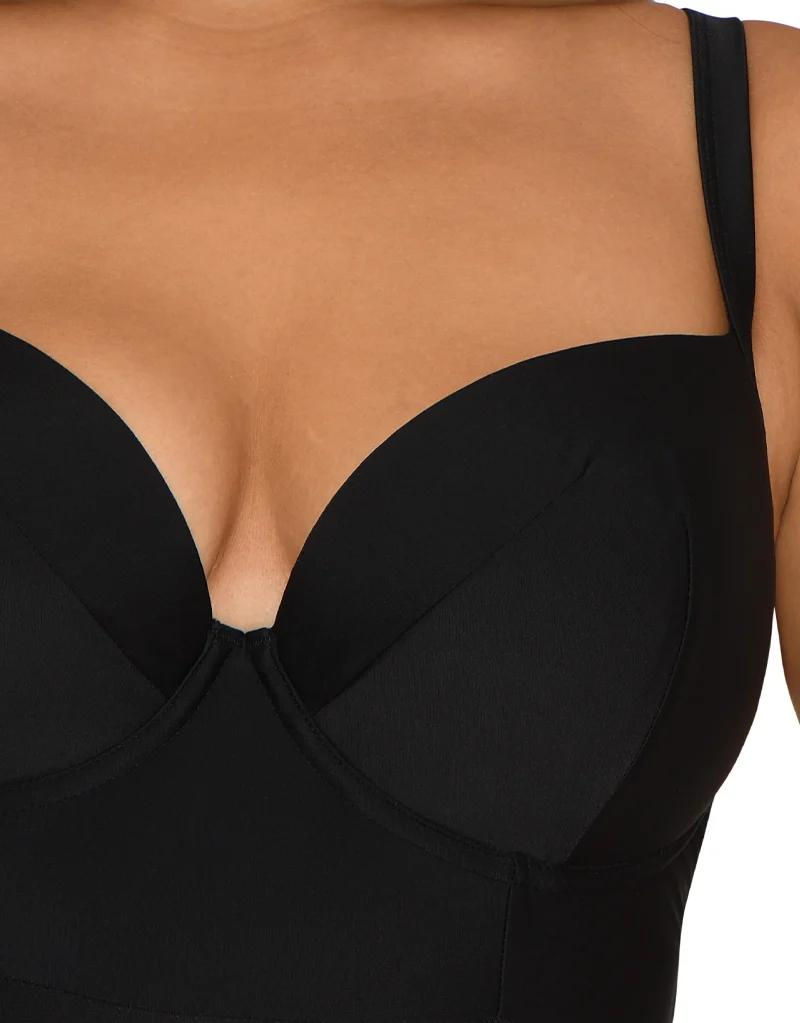 Curvy Kate Maya Padded Plunge Swimsuit Black