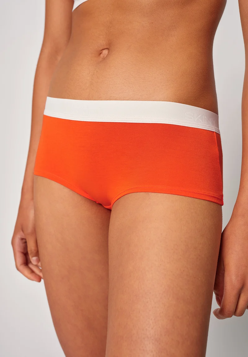 Modal Retro Boyleg shorts | red orange 083321-08S796