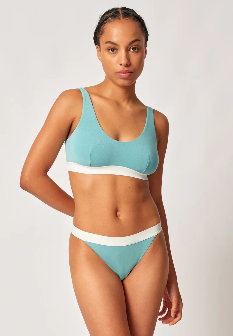 Modal Retro Crop top remov. pads | reef waters 083320-08S768