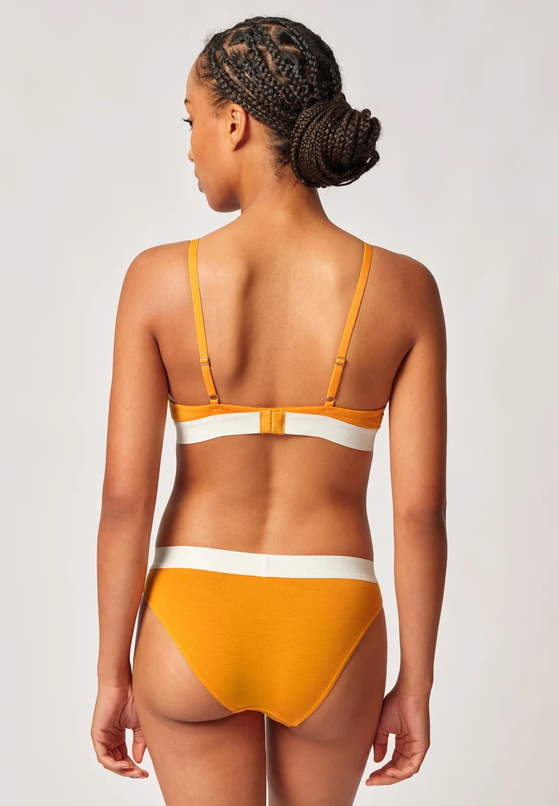 Modal Retro Padded triangle bra | butterscotch 083286-08S774