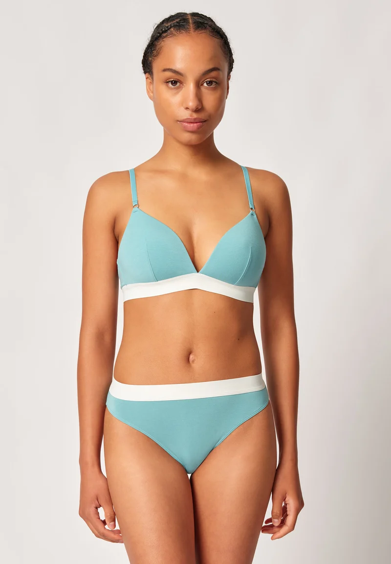 Modal Retro Padded triangle bra | reef waters 083286-08S768