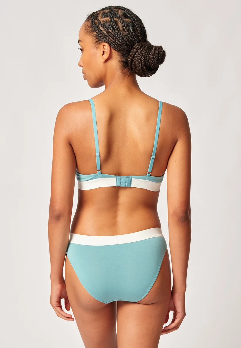 Modal Retro Padded triangle bra | reef waters 083286-08S768