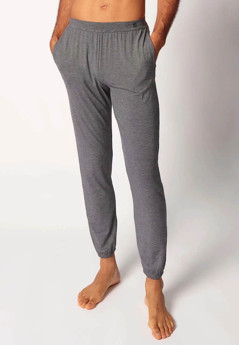 Cooling Deluxe Night Pants long | black stripes 082996-08S016