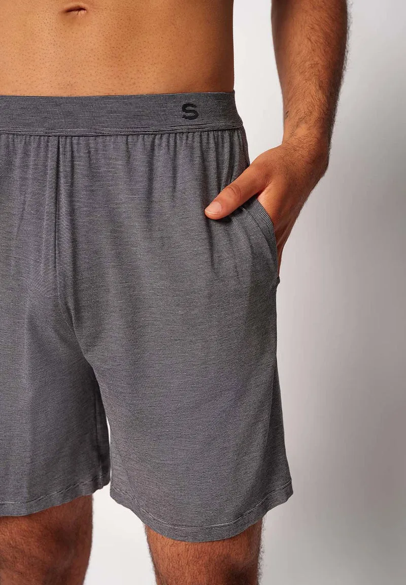 Cooling Deluxe Night Shorts | black stripes 082994-08S016