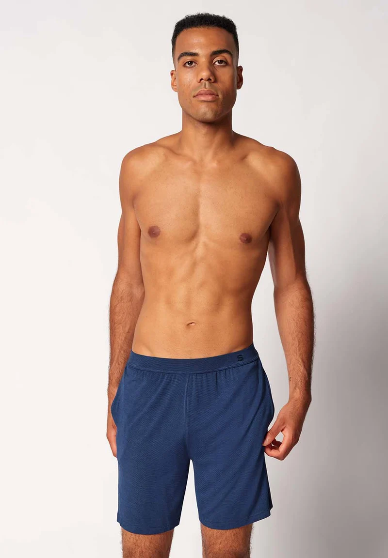 Cooling Deluxe Night Shorts | crownblue stripes 082994-08S017