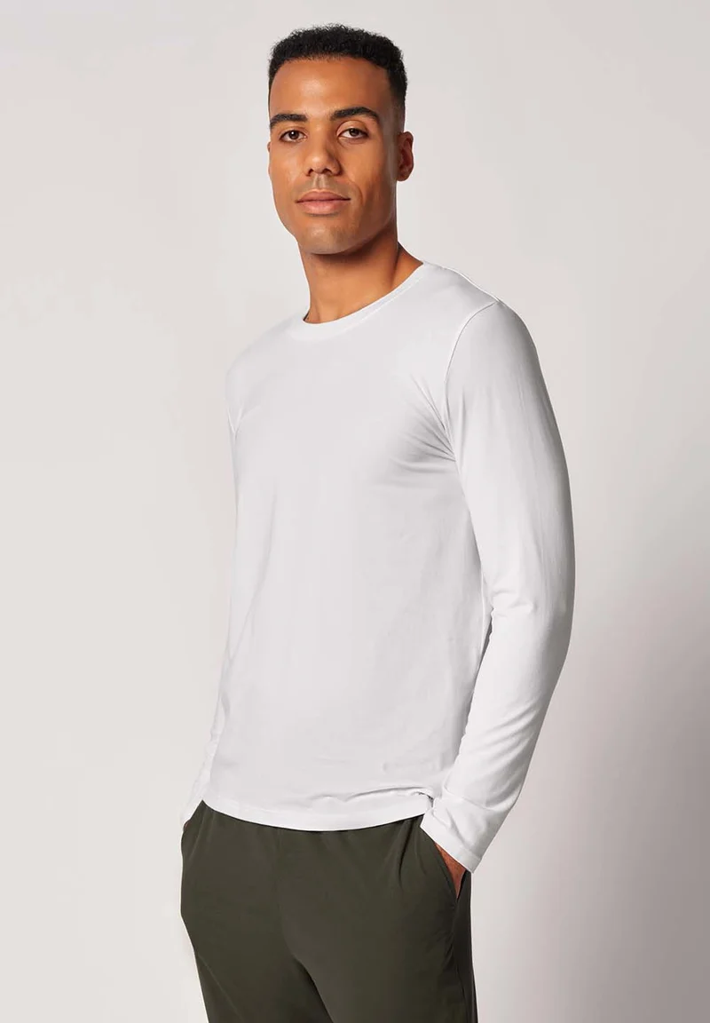 Night In Mix & Match Shirt long sleeve | white 083245-080500