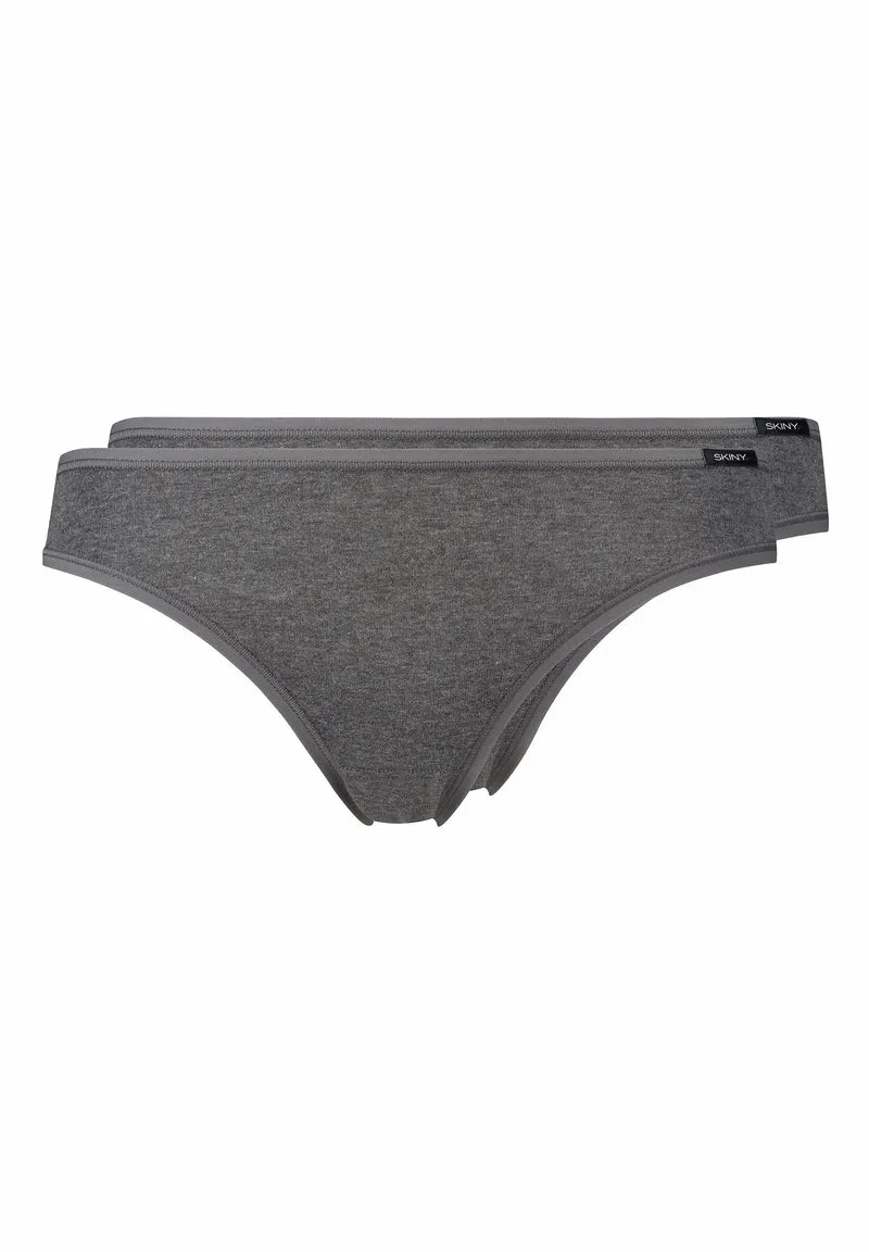Cotton Advantage Bikini briefs 2 pack | anthra melange 082653-089599
