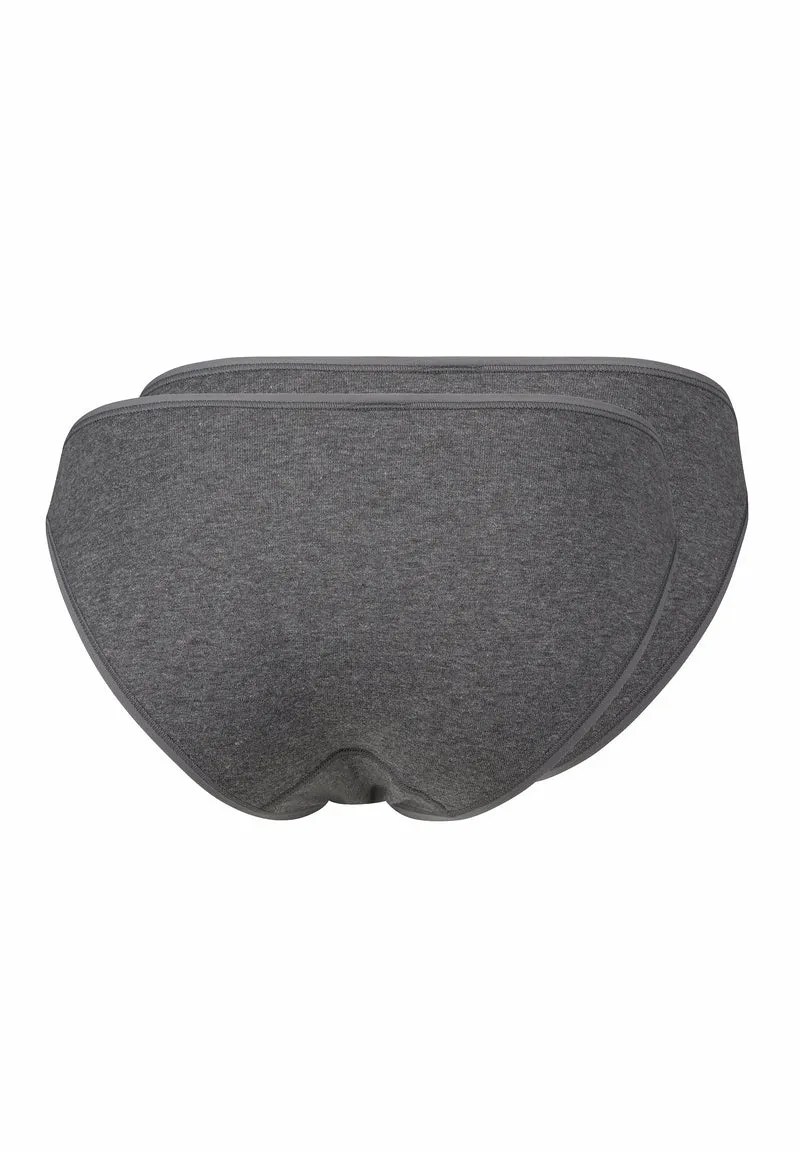 Cotton Advantage Bikini briefs 2 pack | anthra melange 082653-089599