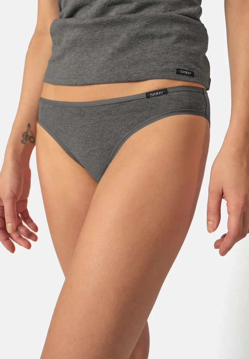 Cotton Advantage Bikini briefs 2 pack | anthra melange 082653-089599