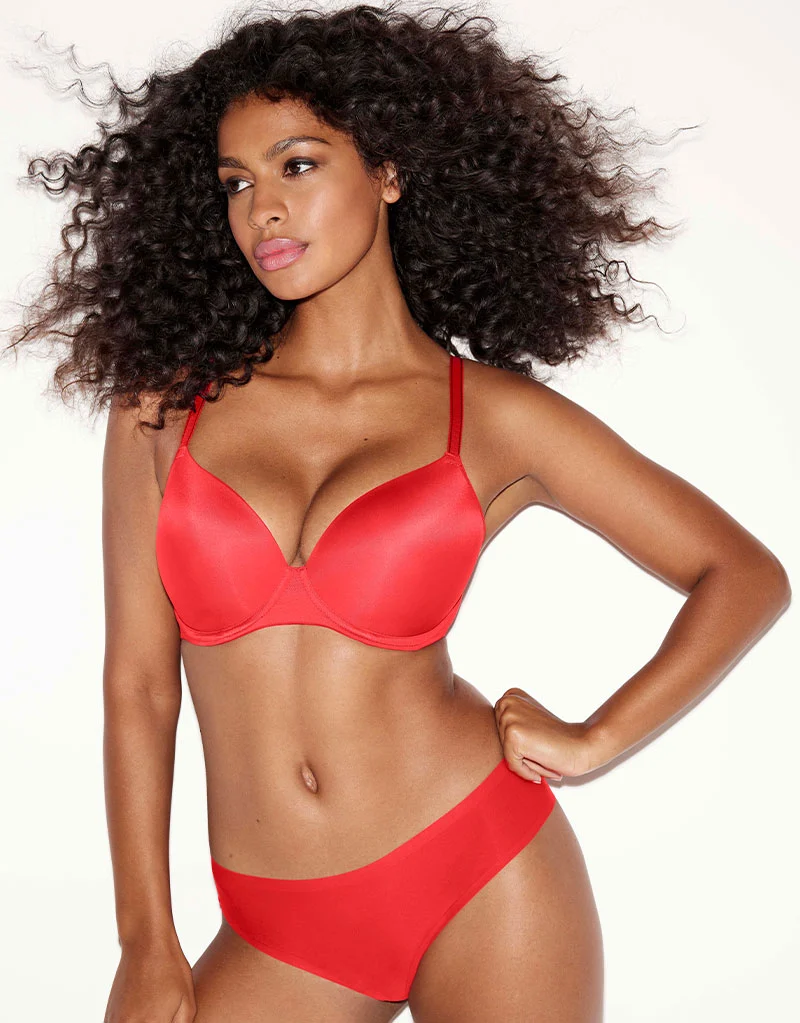 Freya Undetected Moulded T-Shirt Bra Chilli Red
