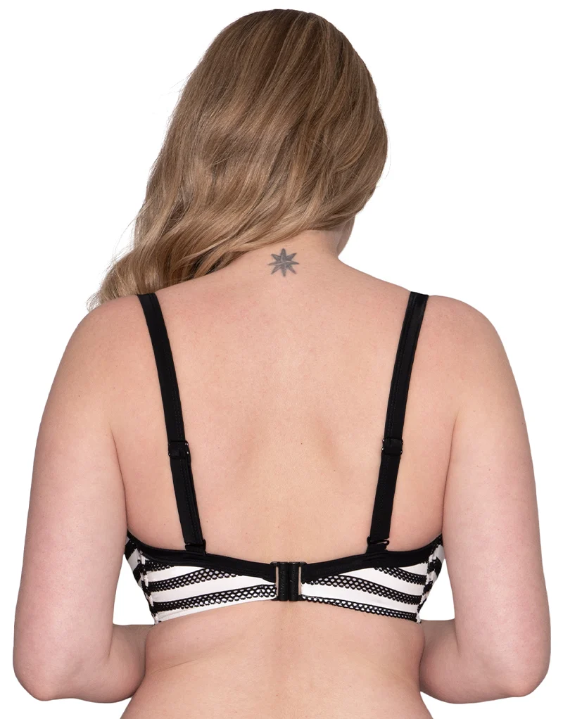 Curvy Kate Sunseeker Padded Balcony Bikini Top Monochrome