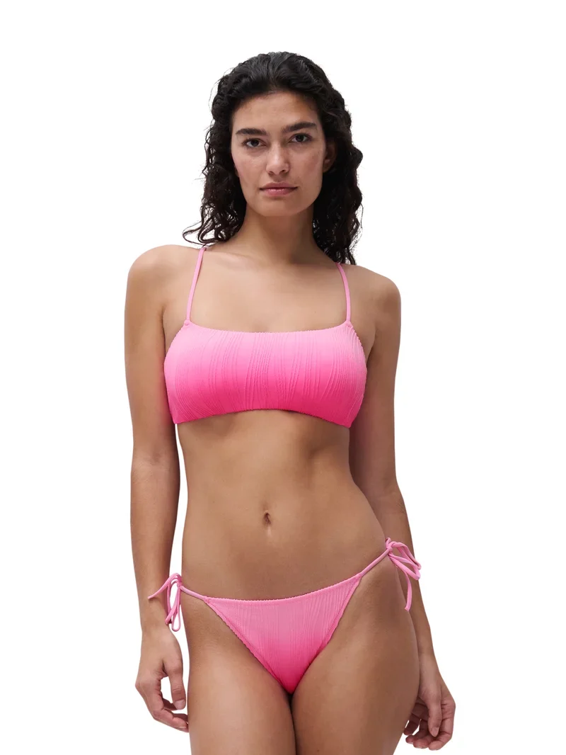 Chantelle Swimwear - Einheitsgröße Bügelloser Bandeau-T-Shirt-Bikini Rosa Batik
