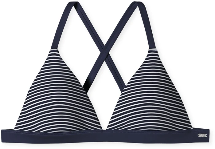 Schiesser Damen Triangle Bikini Top dunkelblau 179200-803