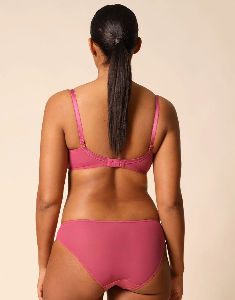 Gossard Glossies Lace Brief Rose Pink