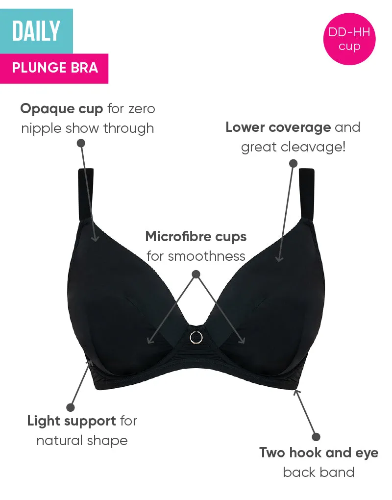 Curvy Kate Daily Plunge Bra Black