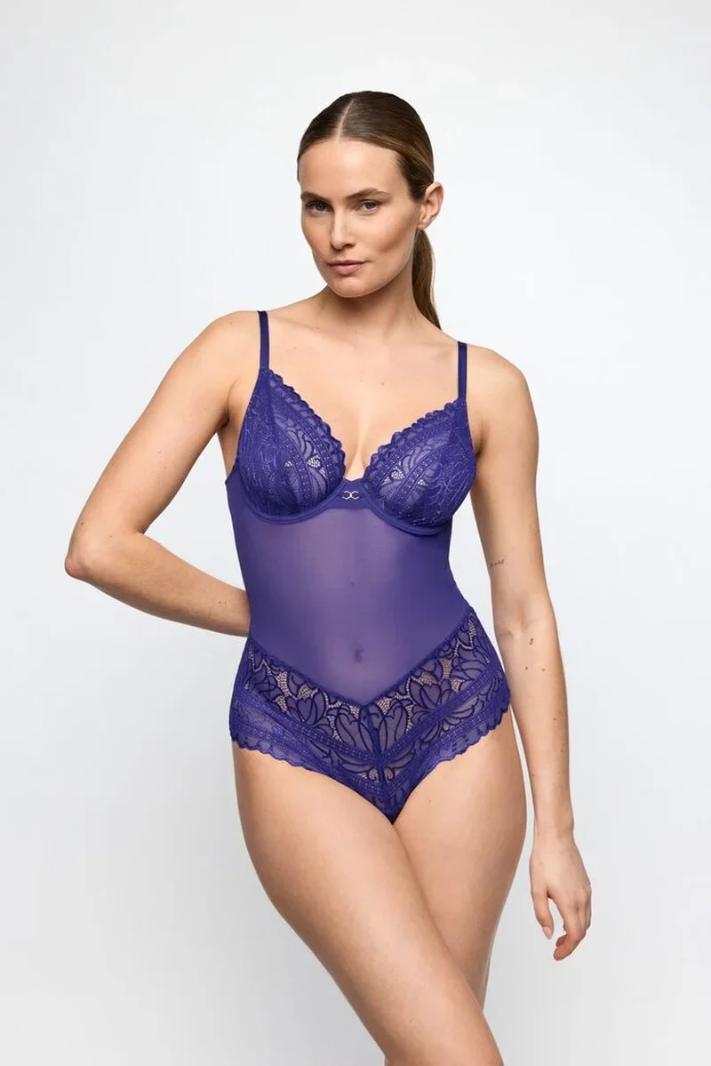 Marie Jo - Cerina Plunge Body Velvet Blue